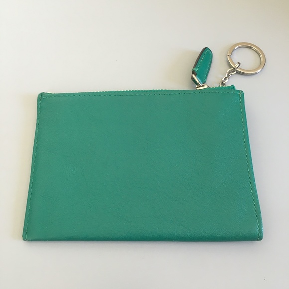 COACH Large Leather Card Case with Key Ring - Picture 3 of 6